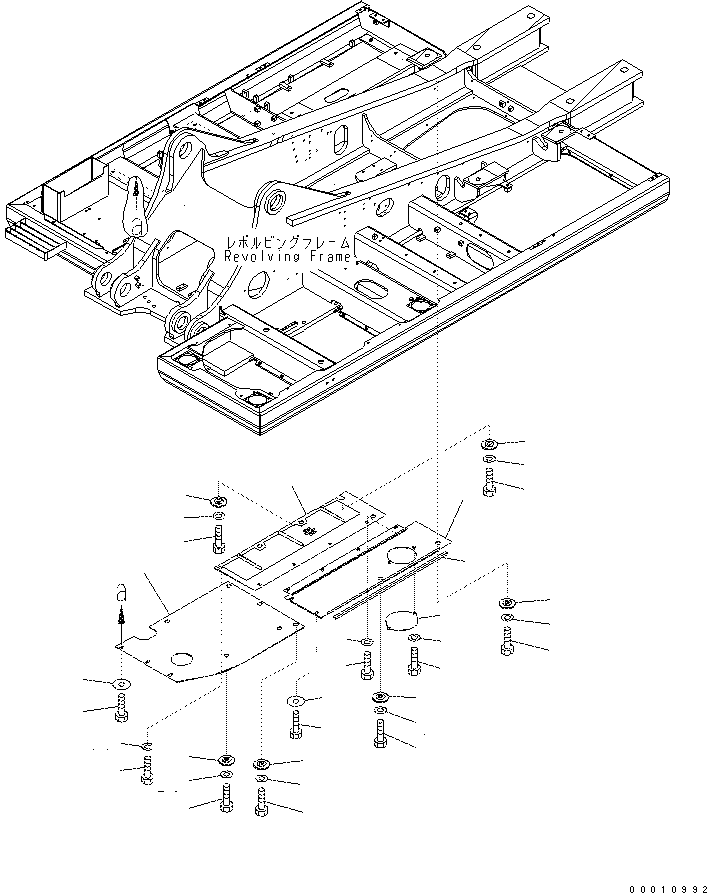 Excavators Komatsu / PC400-7(-50) S/N Y400001-UP(ZEPB000901) / UNDER COVER (HEAVY DUTY) (REVOLVING FRAME) (R.H.)(|ZM00051 : |ZM00051)