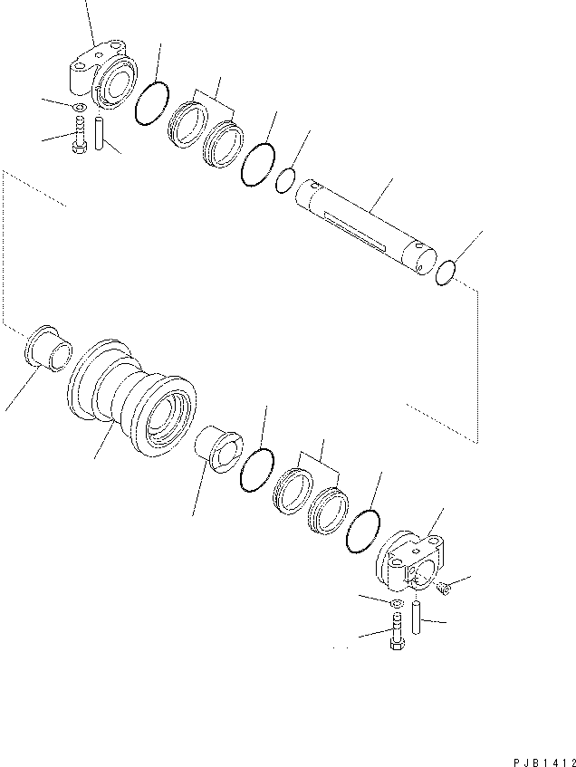 Excavators Komatsu / PC400-7(-50) S/N Y400001-UP(ZEPB000901) / TRACK ROLLER  (LC)(|ZR00011 : |ZR00011)