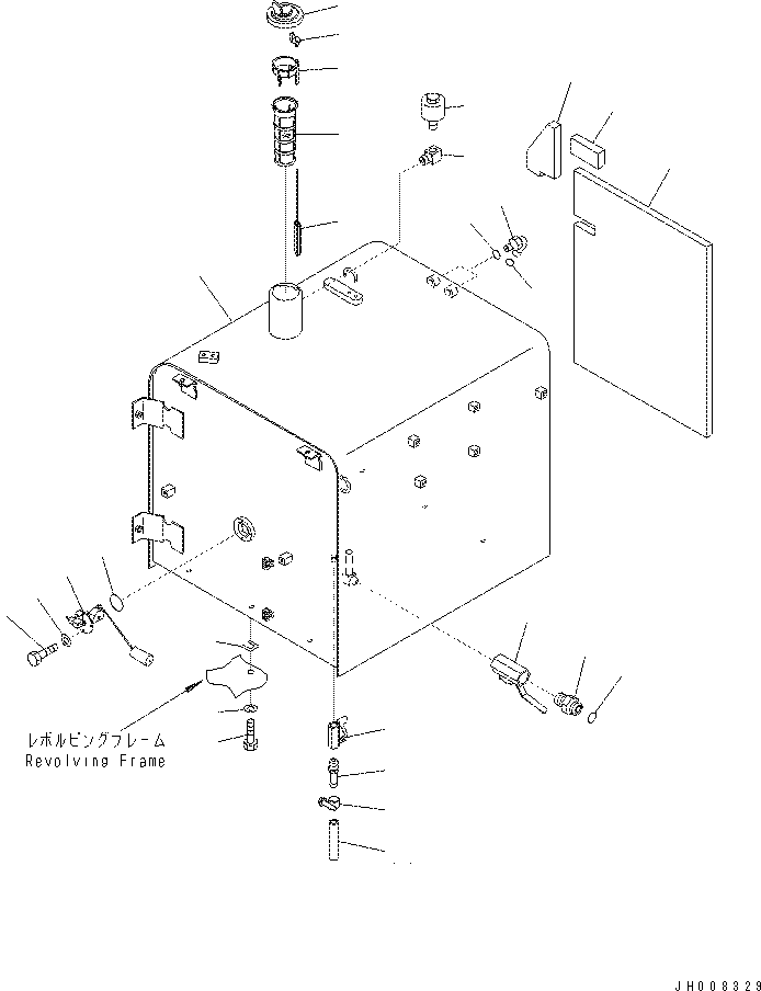 Excavators Komatsu / PC400-7(-50) S/N Y400001-UP(ZEPB901) / FUEL TANK(|ZD00004 : |ZD00004)