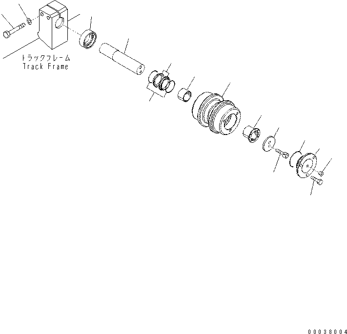 Excavators Komatsu / PC400-7(-50) S/N Y400001-UP(ZEPB901) / CARRIER ROLLER(|ZR00013 : |ZR00013)