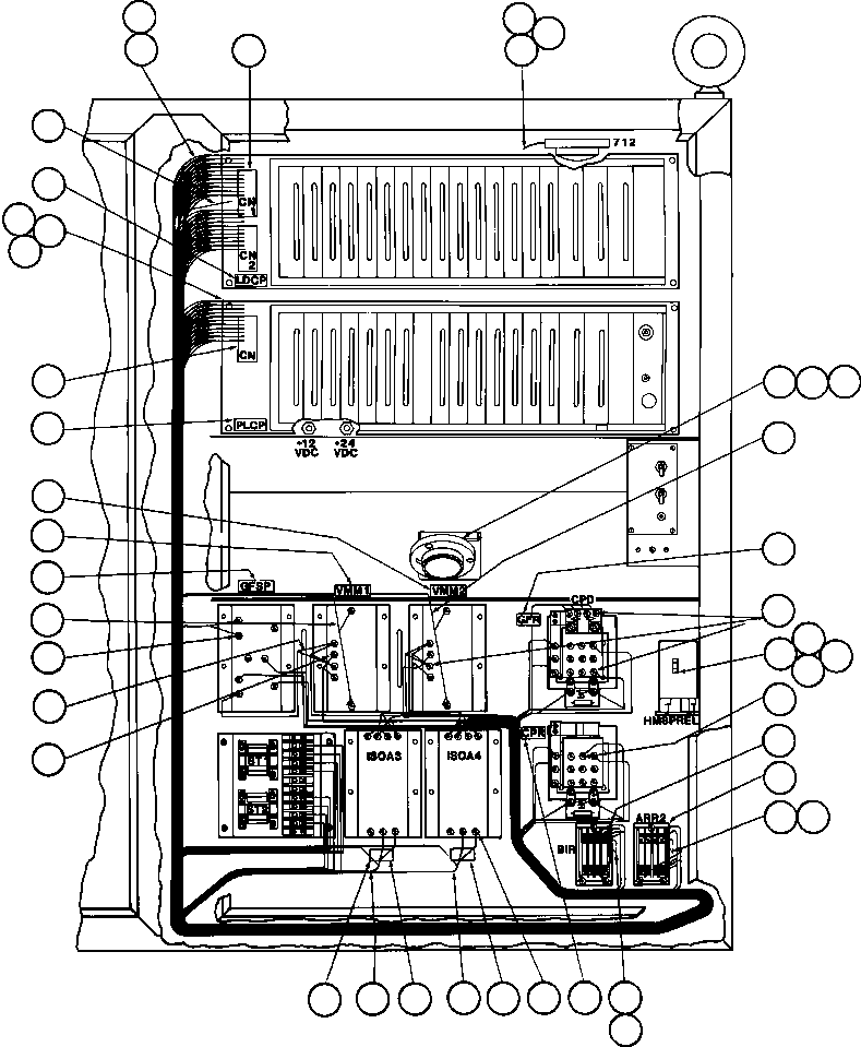 Dump Trucks Komatsu / AFE32-Q 830E S/N 31662-31663 & 31692-31693  COAL & ALLIED(afe32-q) / CONTROL CABINET WIRING - 1(214 : 40195)