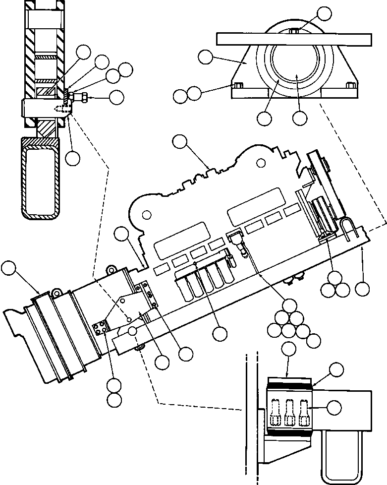 Komatsu parts book diagram for AFE42-J 630E S/N 32081-32084 MT. LEYSHON: ENGINE & MISCELLANEOUS INSTL