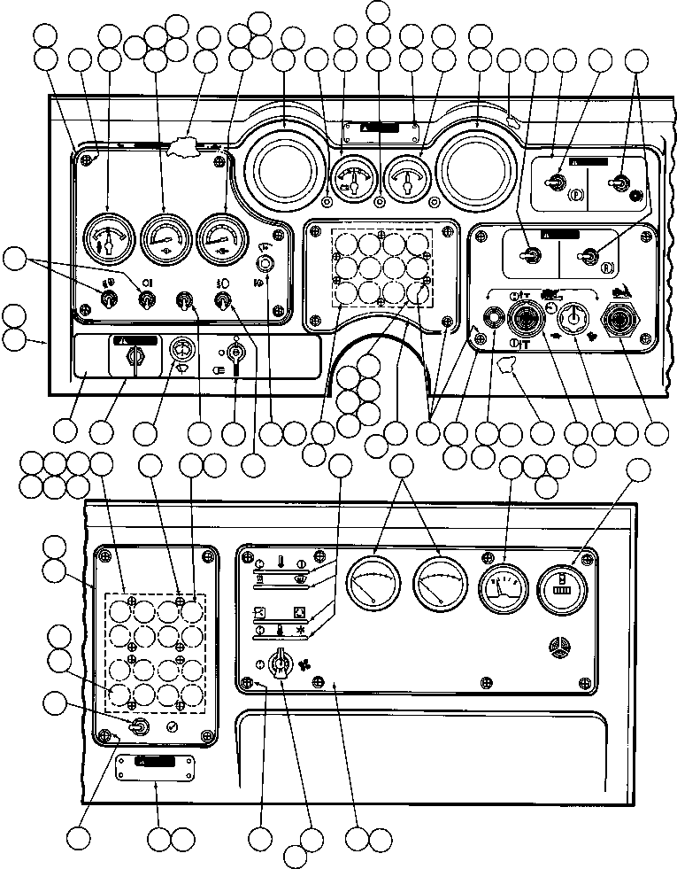 Komatsu parts book diagram for AFE42-J 630E S/N 32081-32084 MT. LEYSHON: INSTRUMENT PANEL INSTL