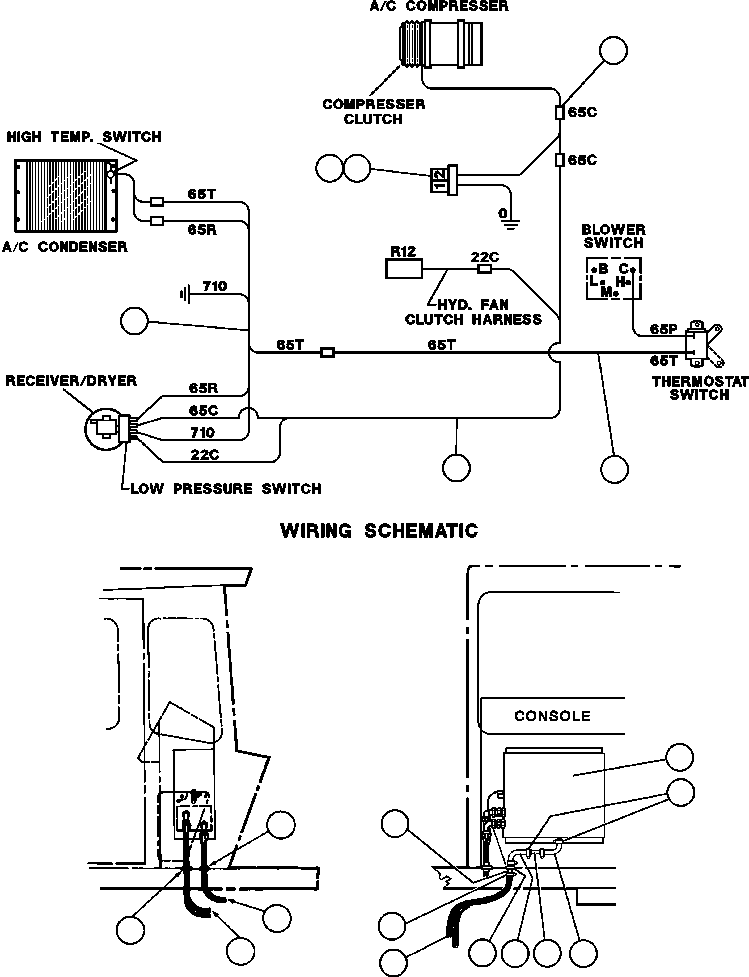 Komatsu parts book diagram for AFE42-J 630E S/N 32081-32084 MT. LEYSHON: AIR CONDITIONER PIPING & WIRING INSTL