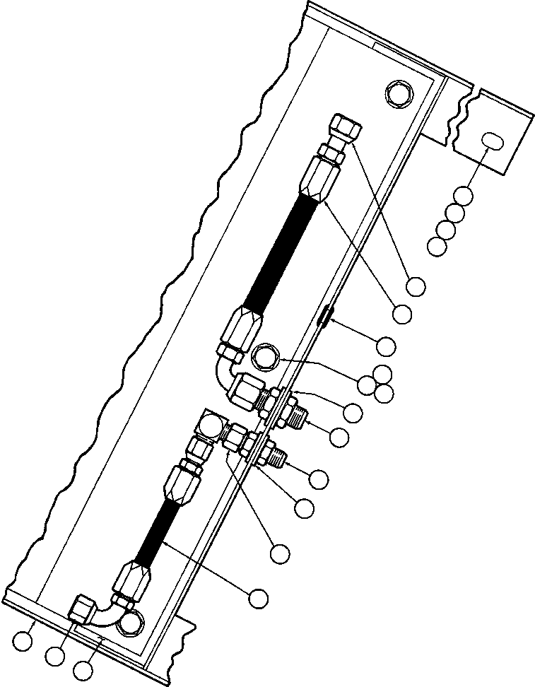 Komatsu parts book diagram for AFE42-J 630E S/N 32081-32084 MT. LEYSHON: CONDENSER INSTL