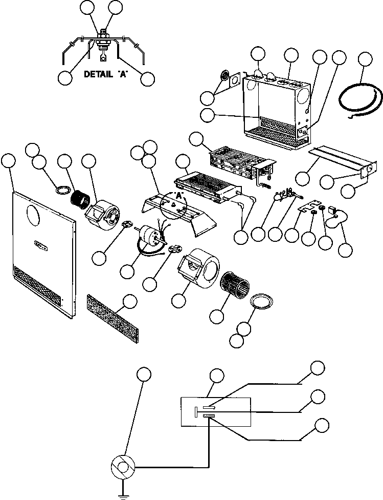Komatsu parts book diagram for AFE42-J 630E S/N 32081-32084 MT. LEYSHON: HEATER/AIR CONDITIONER