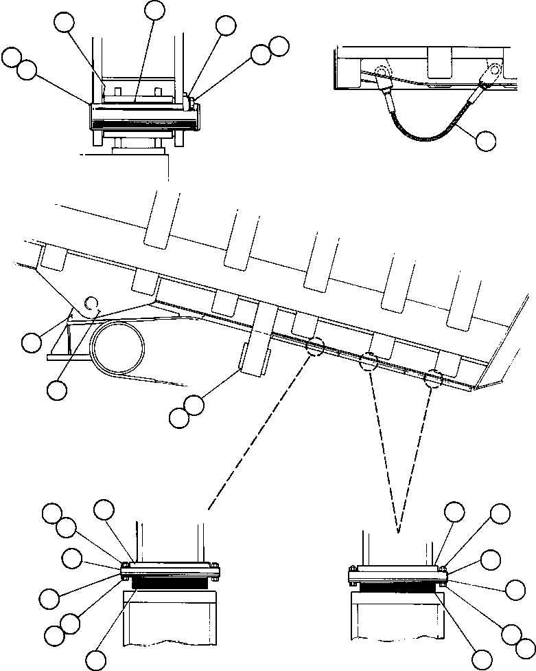 Komatsu parts book diagram for AFE42-J 630E S/N 32081-32084 MT. LEYSHON: BODY & BODY PIVOT INSTL