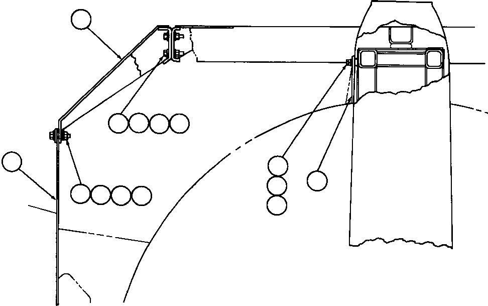 Komatsu parts book diagram for AFE42-J 630E S/N 32081-32084 MT. LEYSHON: MUD FLAP INSTL - 1
