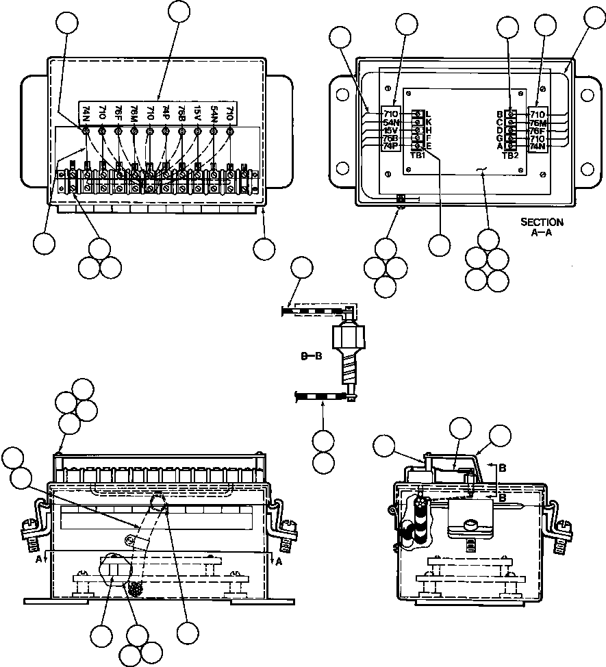 Komatsu parts book diagram for AFE42-J 630E S/N 32081-32084 MT. LEYSHON: RCP INTERFACE BOX ASSM (EB4942)