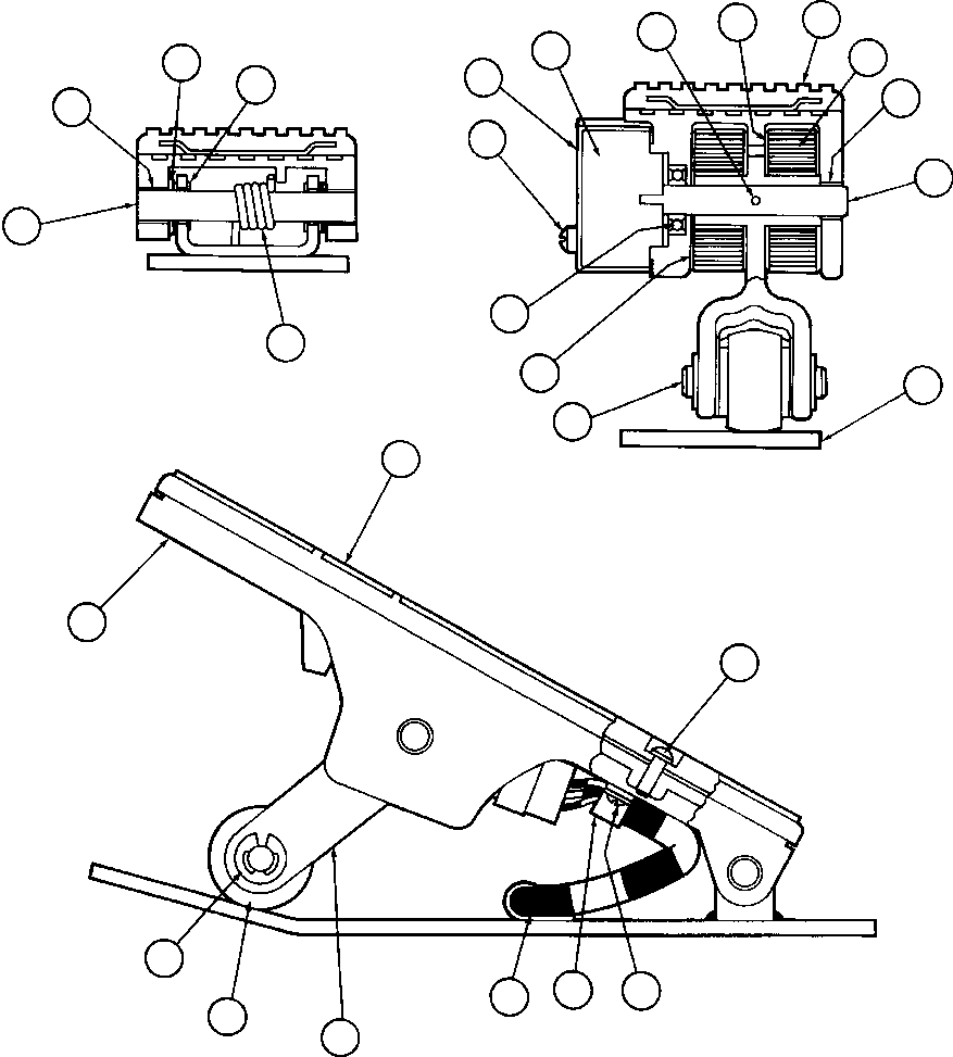 Komatsu parts book diagram for AFE42-J 630E S/N 32081-32084 MT. LEYSHON: ELECTRONIC TREADLE - RETARD (PB8249)