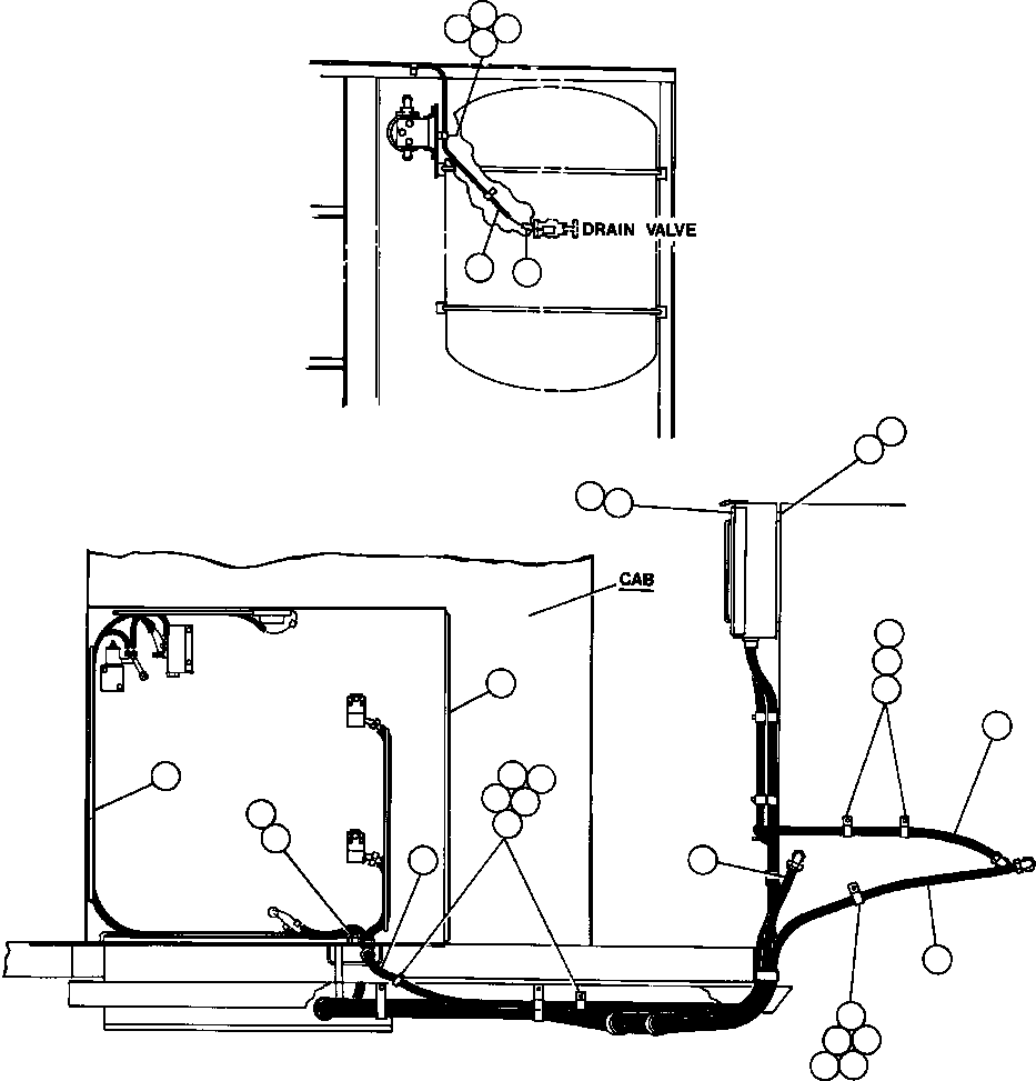 Komatsu parts book diagram for AFE42-J 630E S/N 32081-32084 MT. LEYSHON: LEFT DECK WIRING INSTL - 2