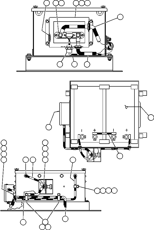 Komatsu parts book diagram for AFE42-J 630E S/N 32081-32084 MT. LEYSHON: BATTERY WIRING