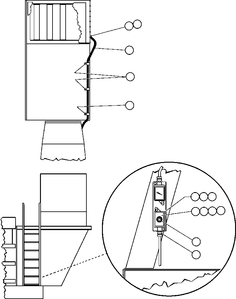 Komatsu parts book diagram for AFE42-J 630E S/N 32081-32084 MT. LEYSHON: GROUND LEVEL ENGINE SHUTDOWN