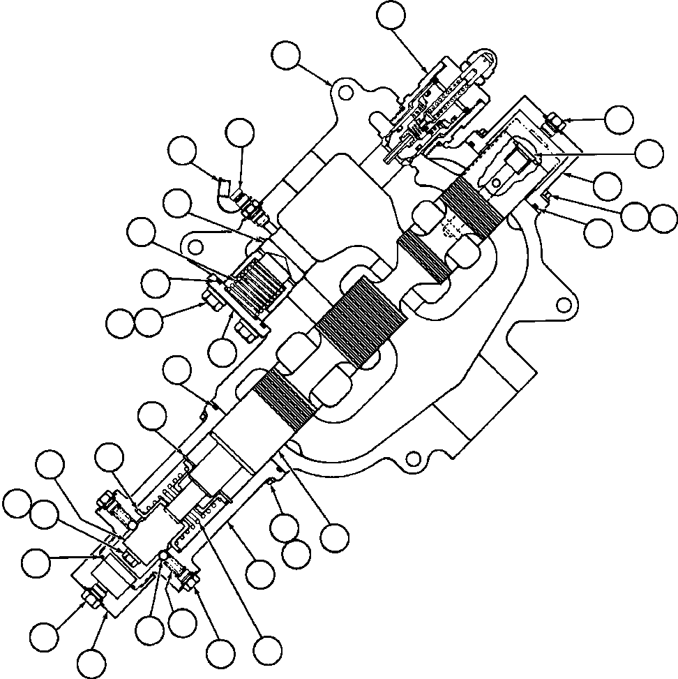 Komatsu parts book diagram for AFE42-J 630E S/N 32081-32084 MT. LEYSHON: HOIST VALVE ASSM (TZ6385)