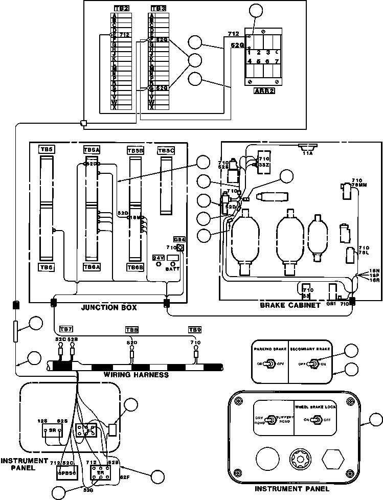 Komatsu parts book diagram for AFE42-J 630E S/N 32081-32084 MT. LEYSHON: BRAKE LOCK INSTL - 2