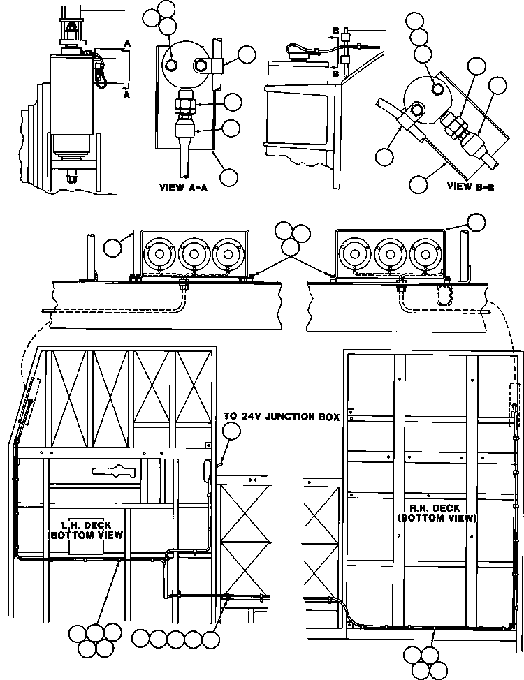 Komatsu parts book diagram for AFE42-J 630E S/N 32081-32084 MT. LEYSHON: LOAD WEIGHING INSTL (MK3439)