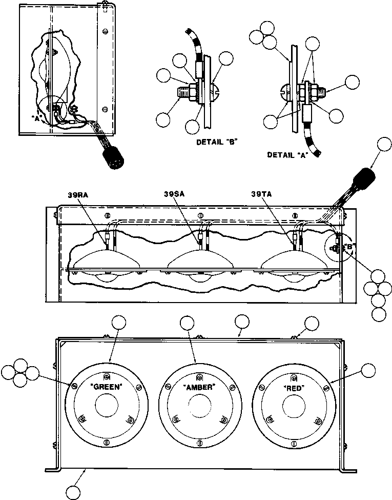 Komatsu parts book diagram for AFE42-J 630E S/N 32081-32084 MT. LEYSHON: PAYLOAD LIGHT ASSM (EB3789-RH/EB3790-LH)