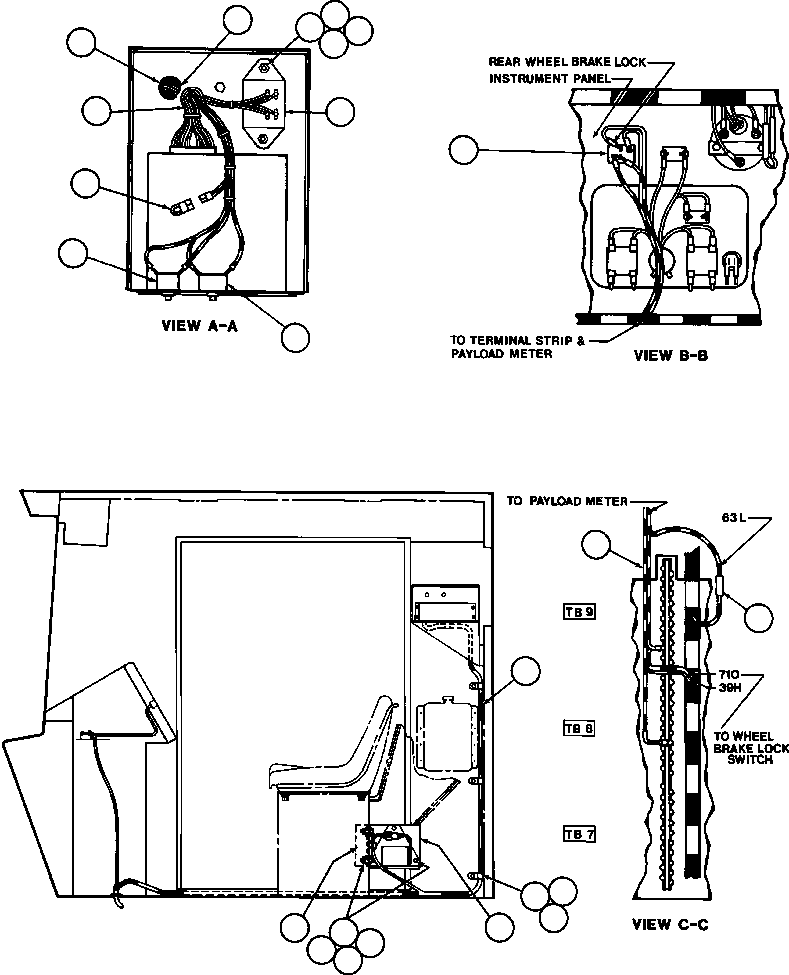 Komatsu parts book diagram for AFE42-J 630E S/N 32081-32084 MT. LEYSHON: LOAD WEIGHING INSTL - 1 (MK3439)