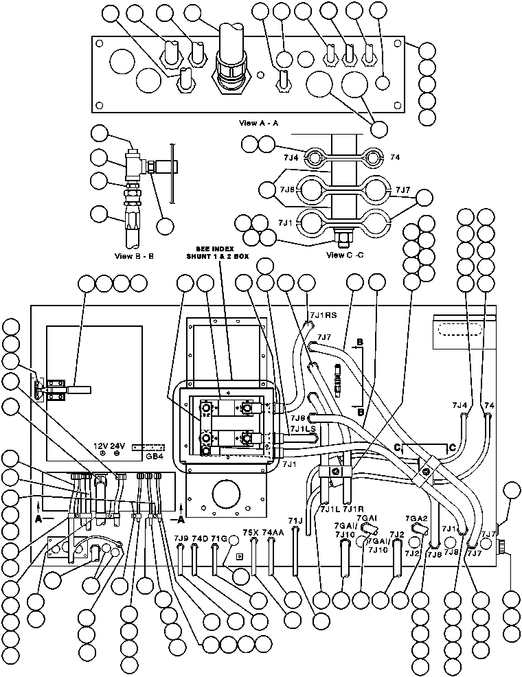 Dump Trucks Komatsu / AFE42-Q 630E S/N 32418 LEIGHTON(afe42-q) / CONTROL CABINET WIRING - REAR(234 : 30761)
