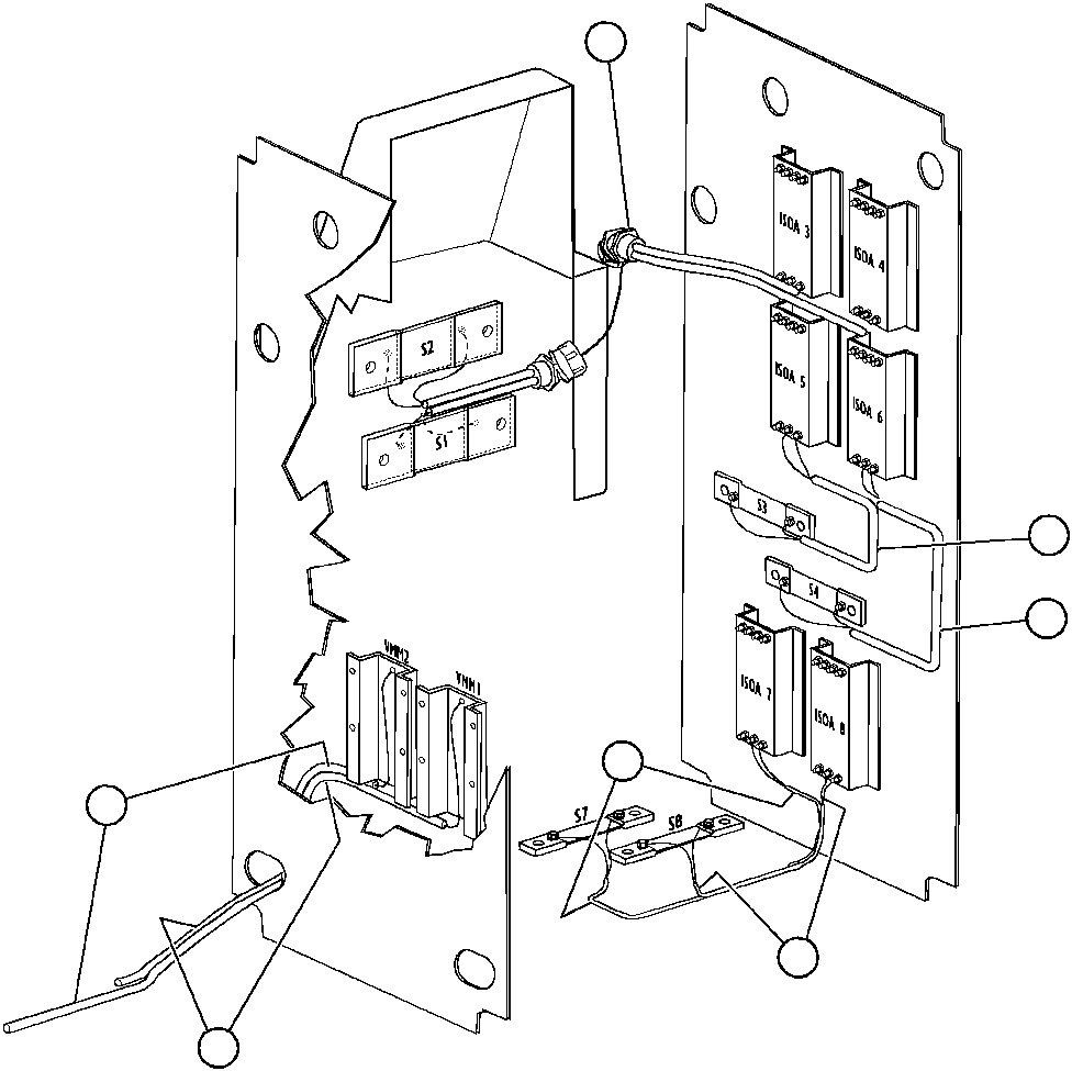 Dump Trucks Komatsu / AFE42-Q 630E S/N 32418 LEIGHTON(afe42-q) / CONTROL CABINET WIRING - 3(282 : 41013)