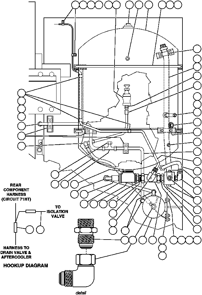 Dump Trucks Komatsu / AFE42-Q 630E S/N 32418 LEIGHTON(afe42-q) / LEFT REAR DECK PIPING(300 : 30744)