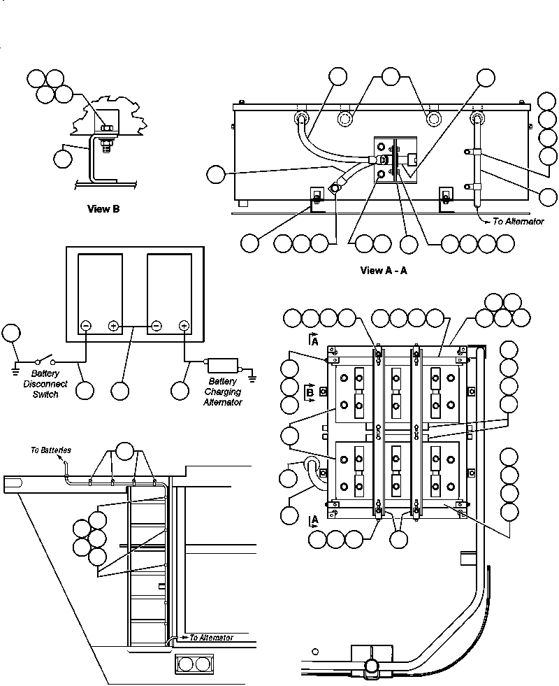 Dump Trucks Komatsu / AFE42-Q 630E S/N 32418 LEIGHTON(afe42-q) / BATTERY WIRING(414 : 30749)