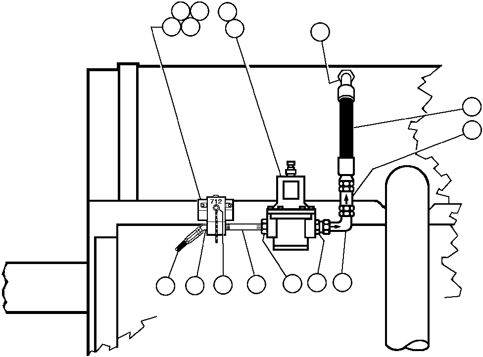 Komatsu parts book diagram for AFE43-AR 685E S/N 32278 BLAIR ATHOL: RADIATOR PRESSURIZATION