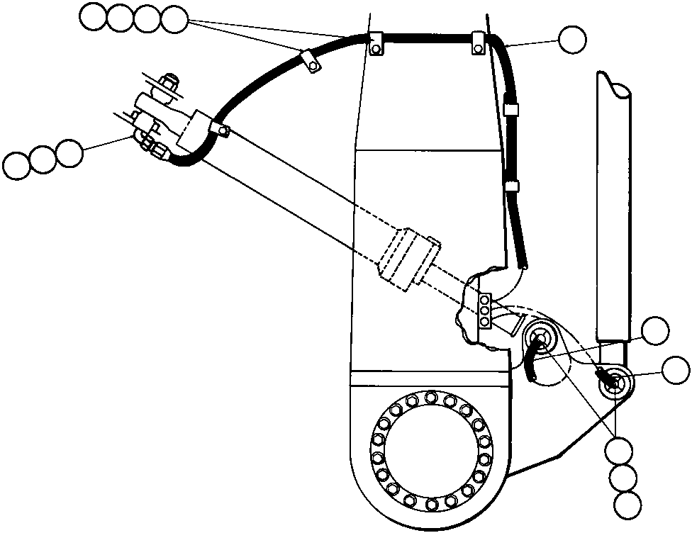 Komatsu parts book diagram for AFE43-AR 685E S/N 32278 BLAIR ATHOL: FRONT LUBRICATION