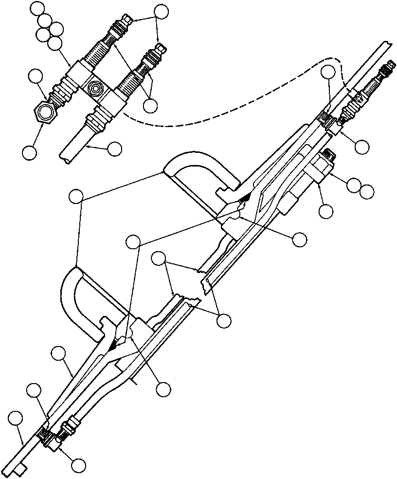 Komatsu parts book diagram for AFE43-AR 685E S/N 32278 BLAIR ATHOL: REAR WHEEL & MOUNTING