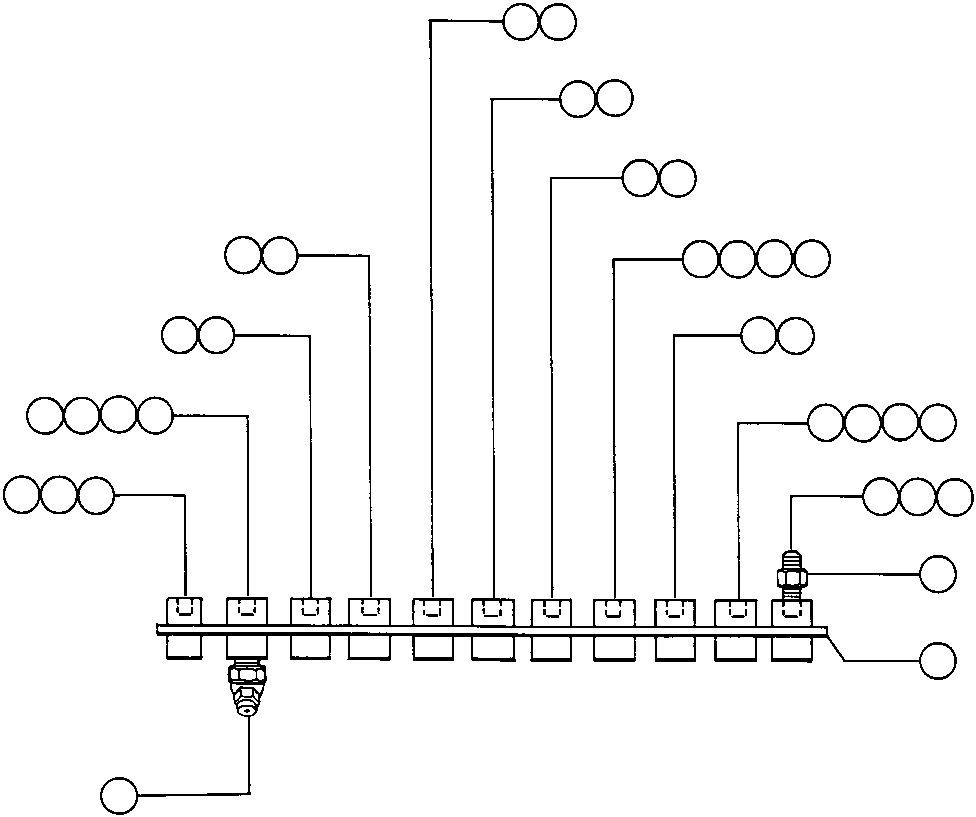 Komatsu parts book diagram for AFE43-AR 685E S/N 32278 BLAIR ATHOL: REAR LUBRICATION GROUP