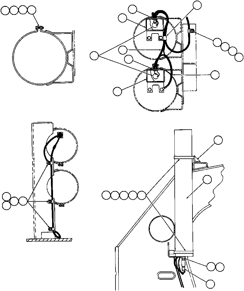 Komatsu parts book diagram for AFE43-AR 685E S/N 32278 BLAIR ATHOL: STEERING ACCUMULATOR INSTL