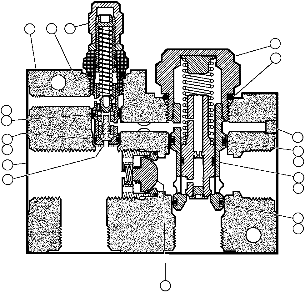 Komatsu parts book diagram for AFE43-AR 685E S/N 32278 BLAIR ATHOL: UNLOADER VALVE ASSM (PB8511)