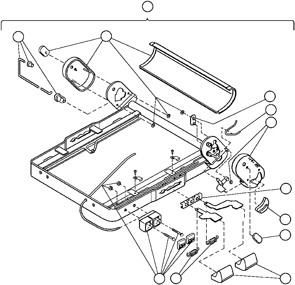 Komatsu parts book diagram for AFE43-AR 685E S/N 32278 BLAIR ATHOL: DRIVER'S SEAT ASSM - 2 (PB8742)
