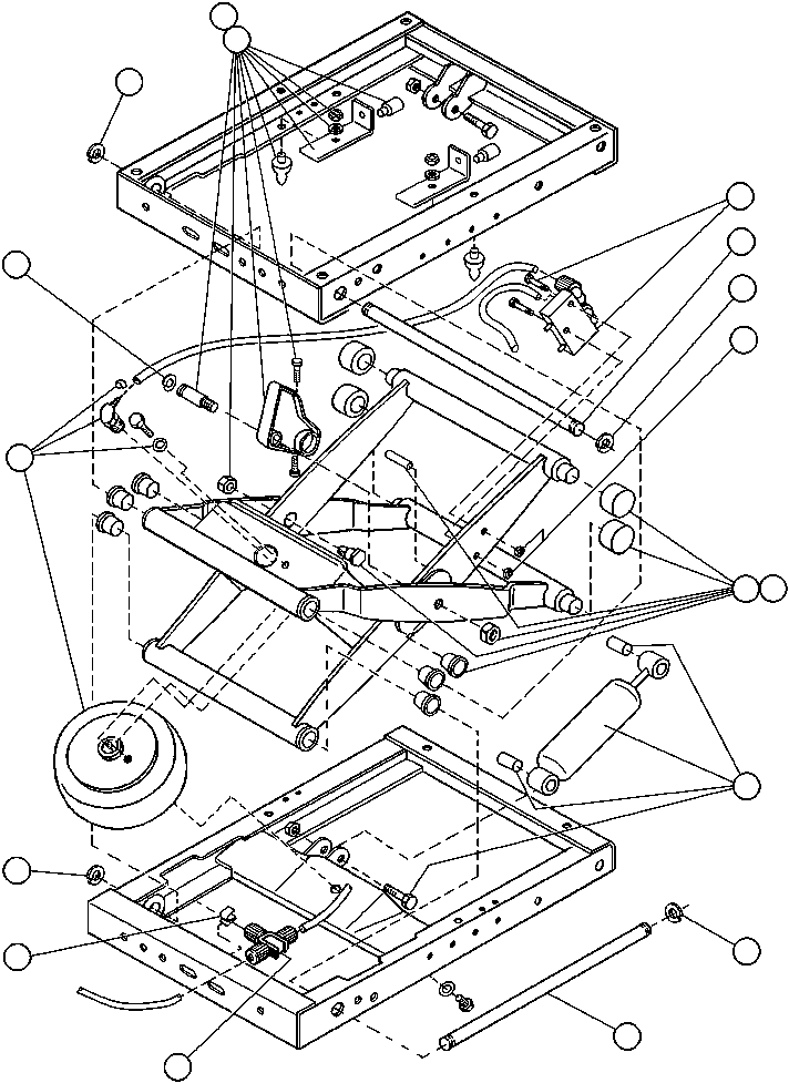 Komatsu parts book diagram for AFE43-AR 685E S/N 32278 BLAIR ATHOL: DRIVER'S SEAT ASSM - 4 (PB8742)