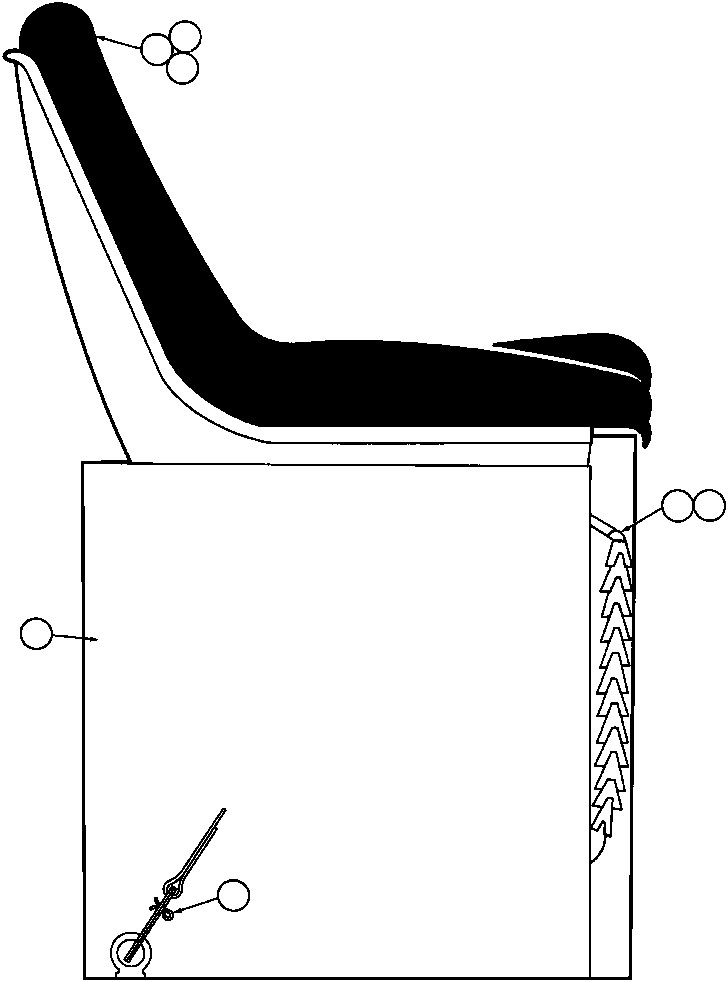 Komatsu parts book diagram for AFE43-AR 685E S/N 32278 BLAIR ATHOL: PASSENGER SEAT INSTL
