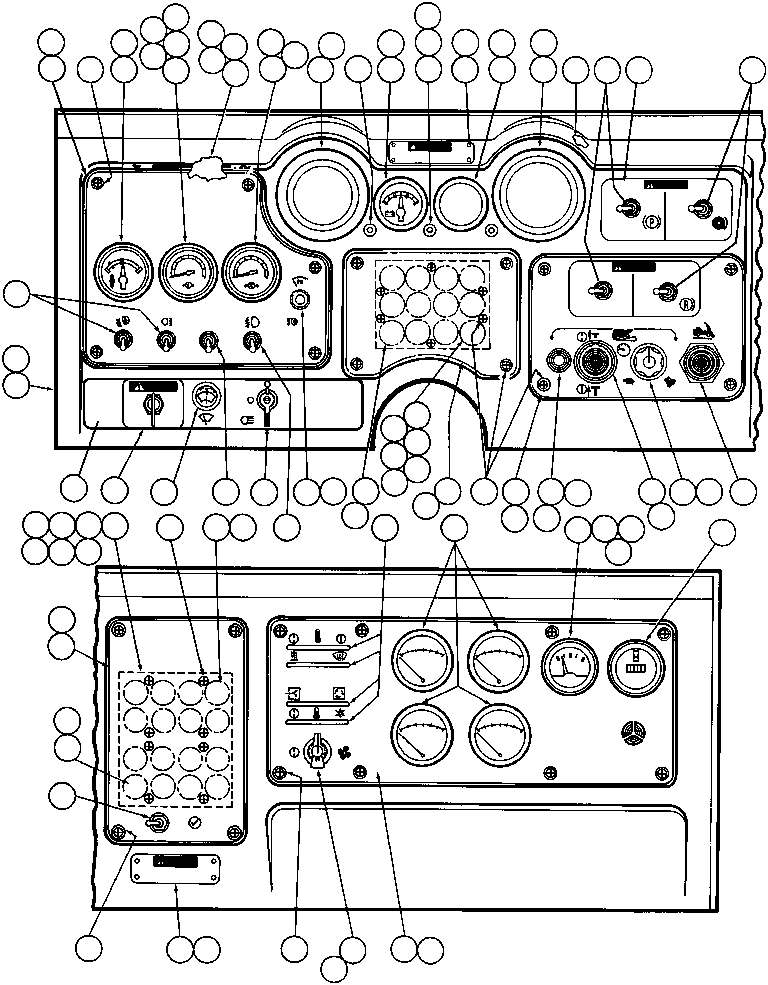Komatsu parts book diagram for AFE43-AR 685E S/N 32278 BLAIR ATHOL: INSTRUMENT PANEL INSTL