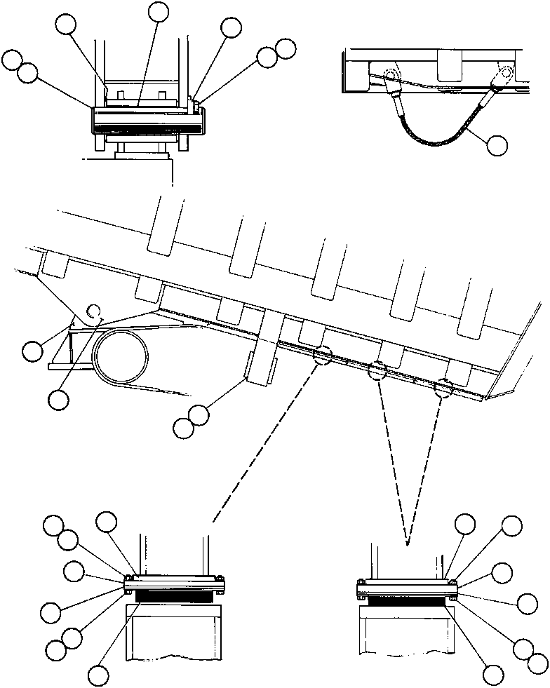 Komatsu parts book diagram for AFE43-AR 685E S/N 32278 BLAIR ATHOL: BODY & BODY PIVOT INSTL