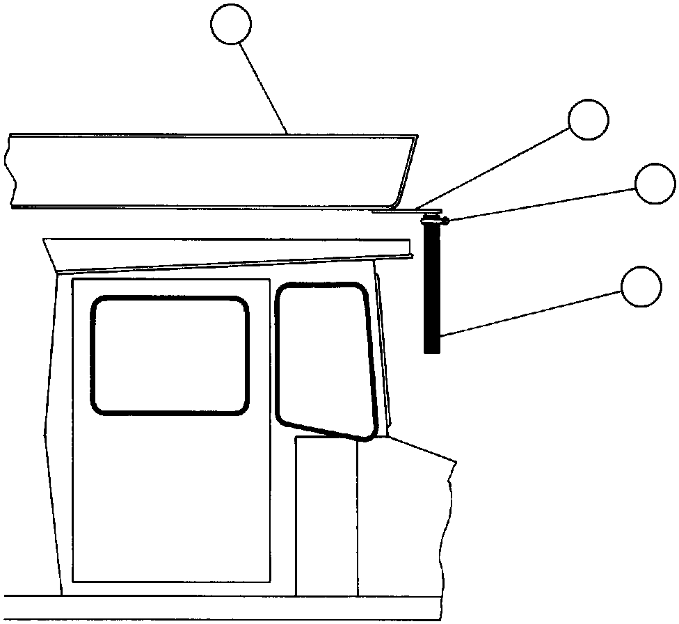 Komatsu parts book diagram for AFE43-AR 685E S/N 32278 BLAIR ATHOL: BODY POSITION INDICATOR INSTL