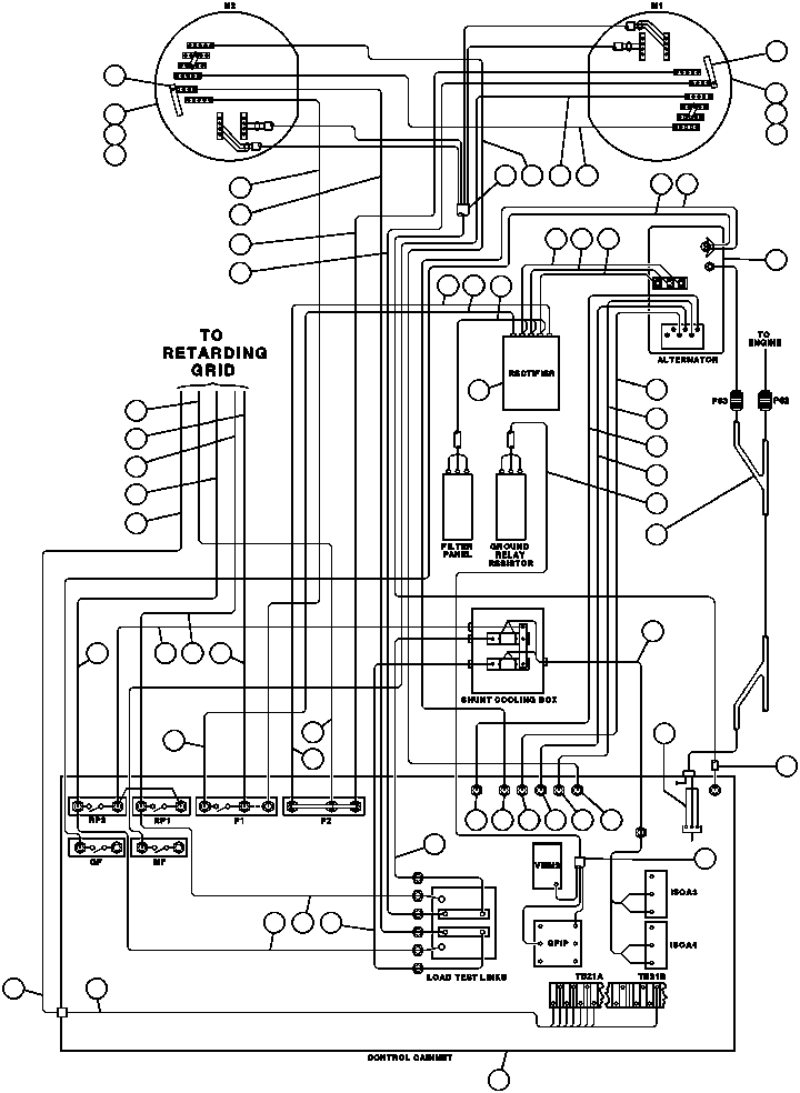 Komatsu parts book diagram for AFE43-AR 685E S/N 32278 BLAIR ATHOL: ELECTRIC POWER COMPONENTS WIRING