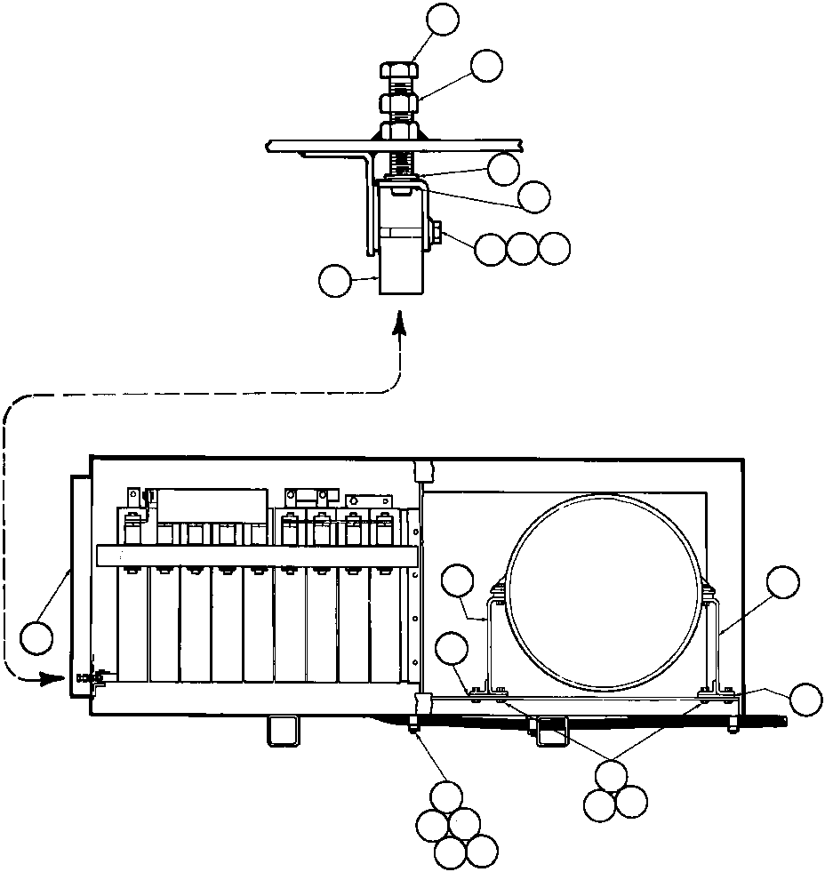 Komatsu parts book diagram for AFE43-AR 685E S/N 32278 BLAIR ATHOL: BLOWN GRID MODULE - 2