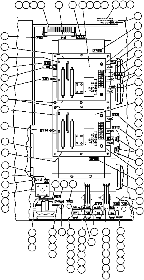 Komatsu parts book diagram for AFE43-AR 685E S/N 32278 BLAIR ATHOL: CONTROL CABINET ASSM - 2