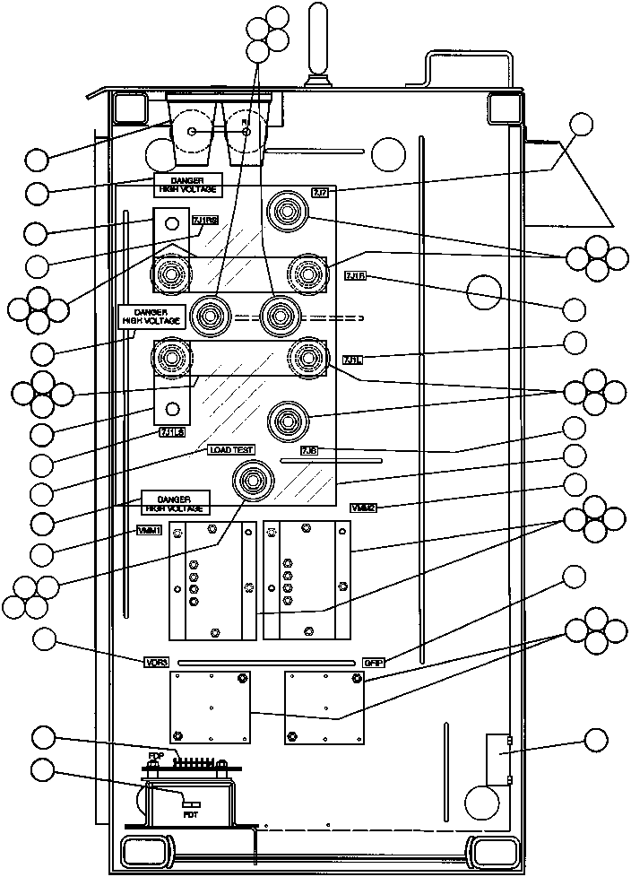 Komatsu parts book diagram for AFE43-AR 685E S/N 32278 BLAIR ATHOL: CONTROL CABINET ASSM - 5