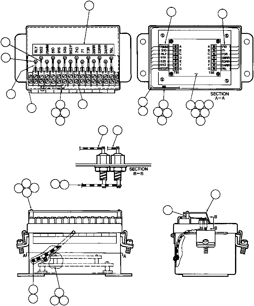 Komatsu parts book diagram for AFE43-AR 685E S/N 32278 BLAIR ATHOL: PROP/DDEC BOX ASSM (EB9688)