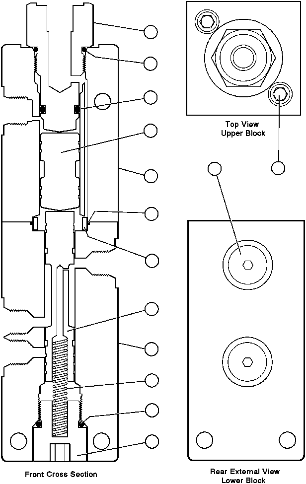 Komatsu parts book diagram for AFE43-AR 685E S/N 32278 BLAIR ATHOL: PILOT CONTROL VALVE ASSEMBLY (PB8775)