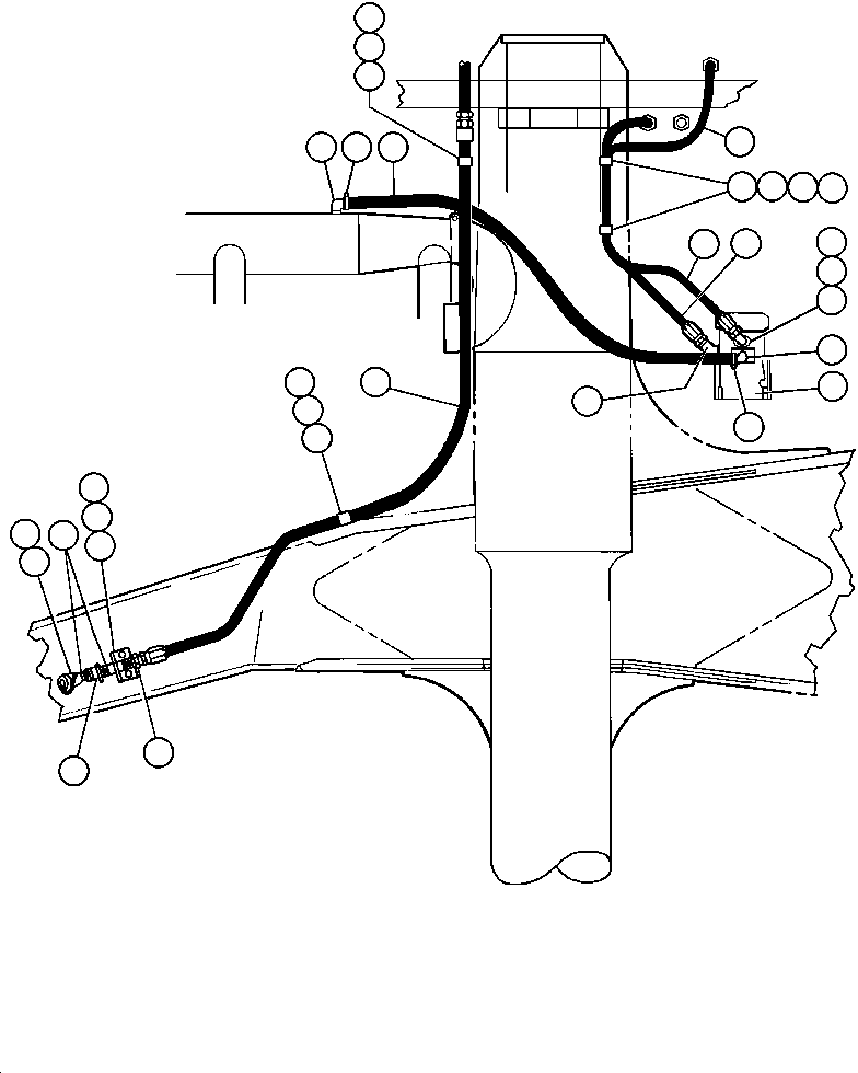 Komatsu parts book diagram for AFE43-AR 685E S/N 32278 BLAIR ATHOL: AIR COMPRESSOR PIPING & INSTL
