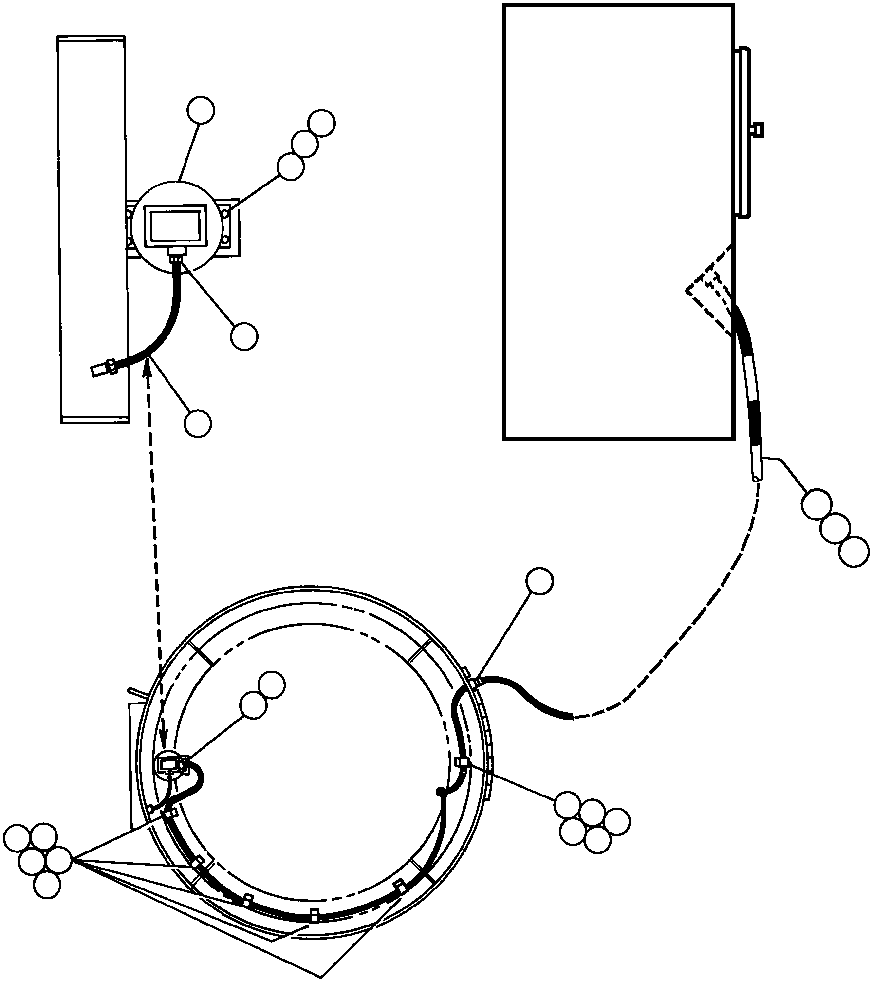 Komatsu parts book diagram for AFE43-AR 685E S/N 32278 BLAIR ATHOL: BLOWER PRESSURE SWITCH WIRING