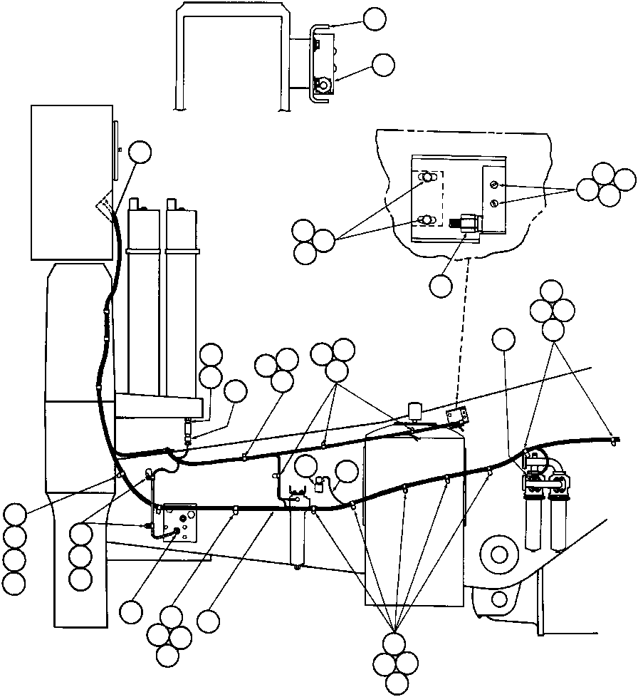Komatsu parts book diagram for AFE43-AR 685E S/N 32278 BLAIR ATHOL: HOIST LIMIT & BODY UP INTERLOCK SWITCH