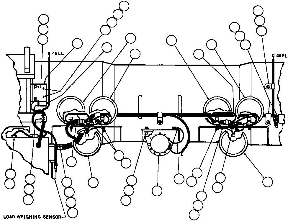 Komatsu parts book diagram for AFE43-AR 685E S/N 32278 BLAIR ATHOL: TAIL LIGHT & BACK-UP HORN WIRING