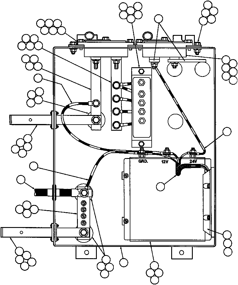 Komatsu parts book diagram for AFE43-AR 685E S/N 32278 BLAIR ATHOL: BATTERY EQUALIZER BOX ASSM (EC8248)