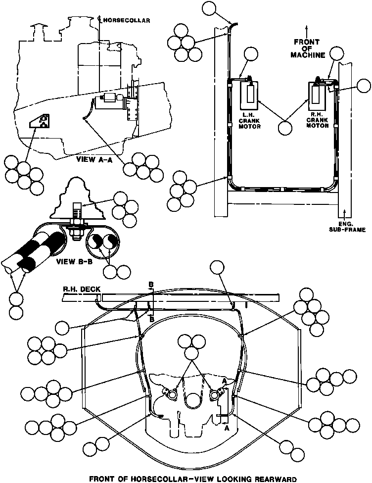 Komatsu parts book diagram for AFE43-AR 685E S/N 32278 BLAIR ATHOL: ELECTRIC STARTER INSTL (G.M.)
